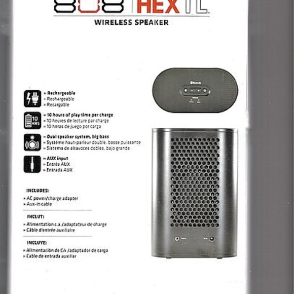 808 Audio HEX TL Portable Bluetooth Speaker - Picture 2 of 5